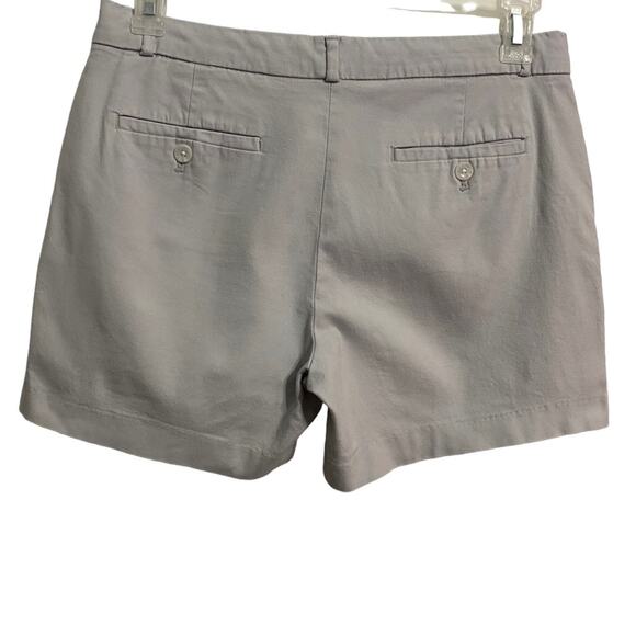 Banana Republic Bermuda Shorts Size 6 Light Khaki Pockets Preppy Summer Cotton - Picture 6 of 7